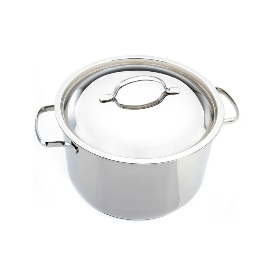 Olla Recta 6,5lt Acero Inoxidable 24cm Basic Lacor