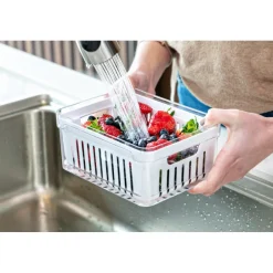Organizador para Refrigerador con Cesta Clear Fresh 2,2lt OU