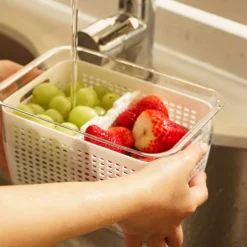 Organizador Refrigerador con Cesta Mediana Simplit