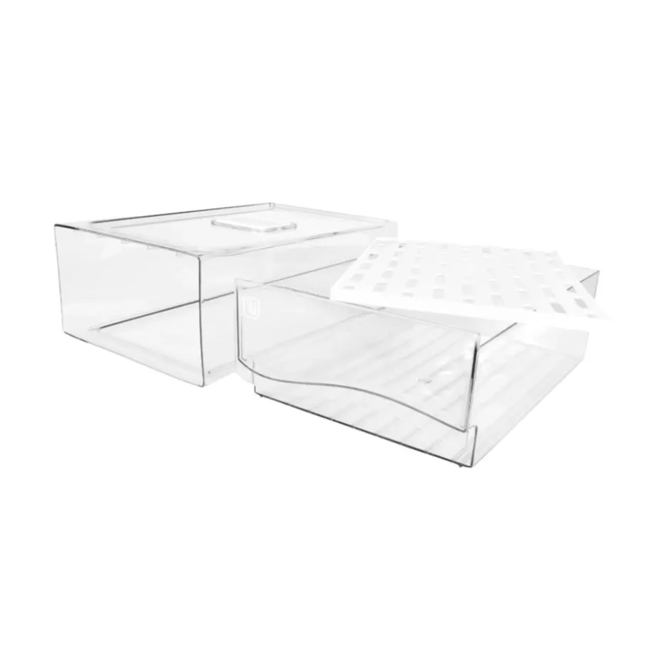 Organizador Refrigerador con Drenaje Grande Simplit