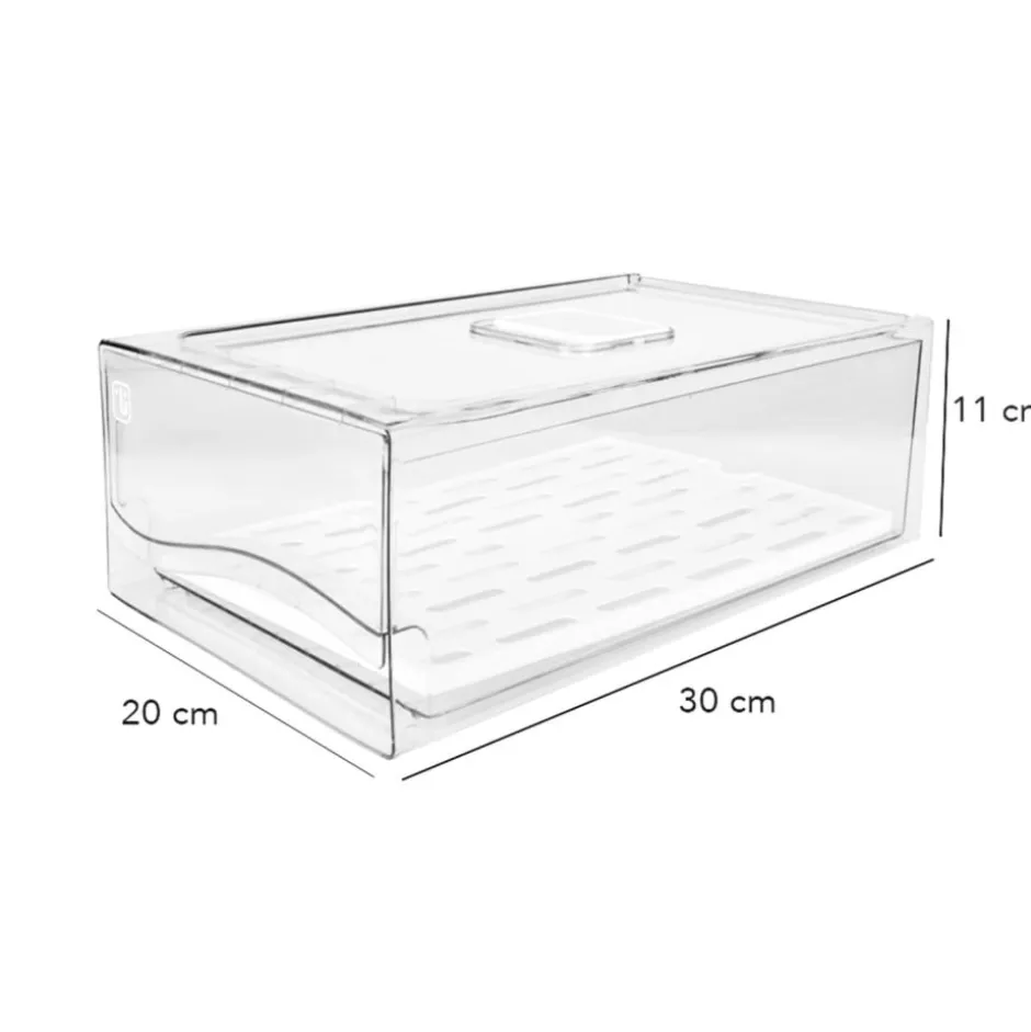 Organizador Refrigerador con Drenaje Grande Simplit