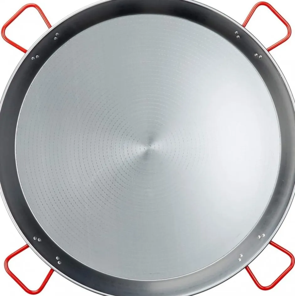 Paellera 50 Porciones Hierro Pulido 90cm La Ideal Garcima