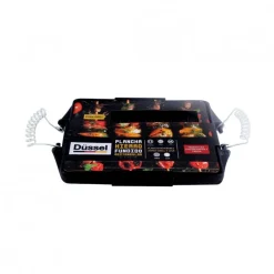Plancha Fierro Rectangular con Asas de Alambre 27x21cm Dussel