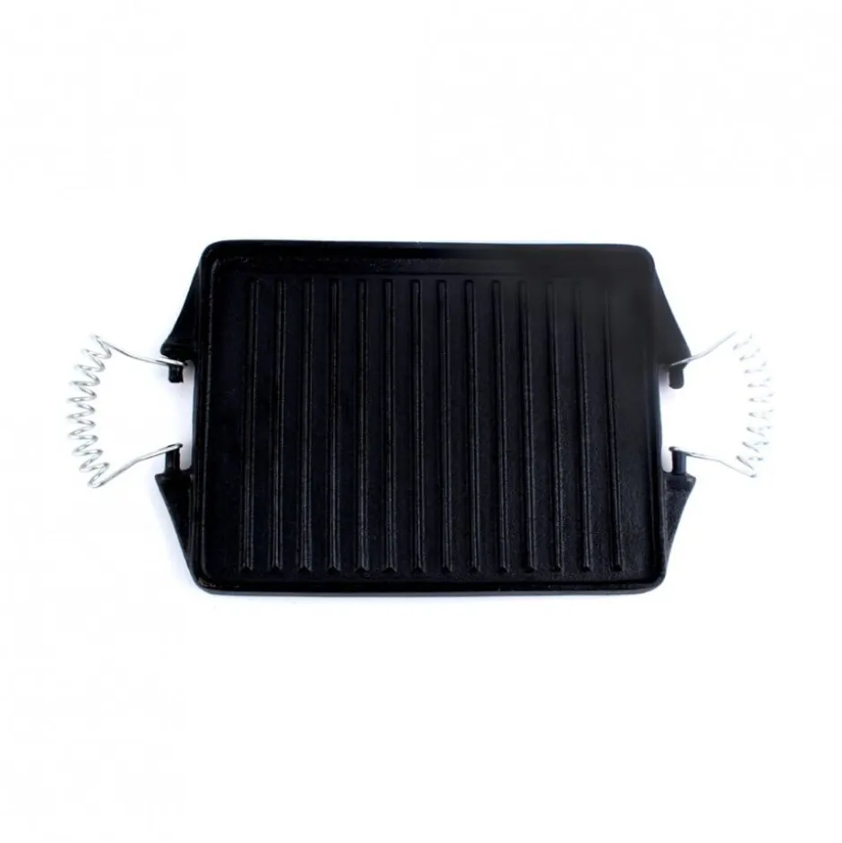 Plancha Fierro Rectangular con Asas de Alambre 27x21cm Dussel
