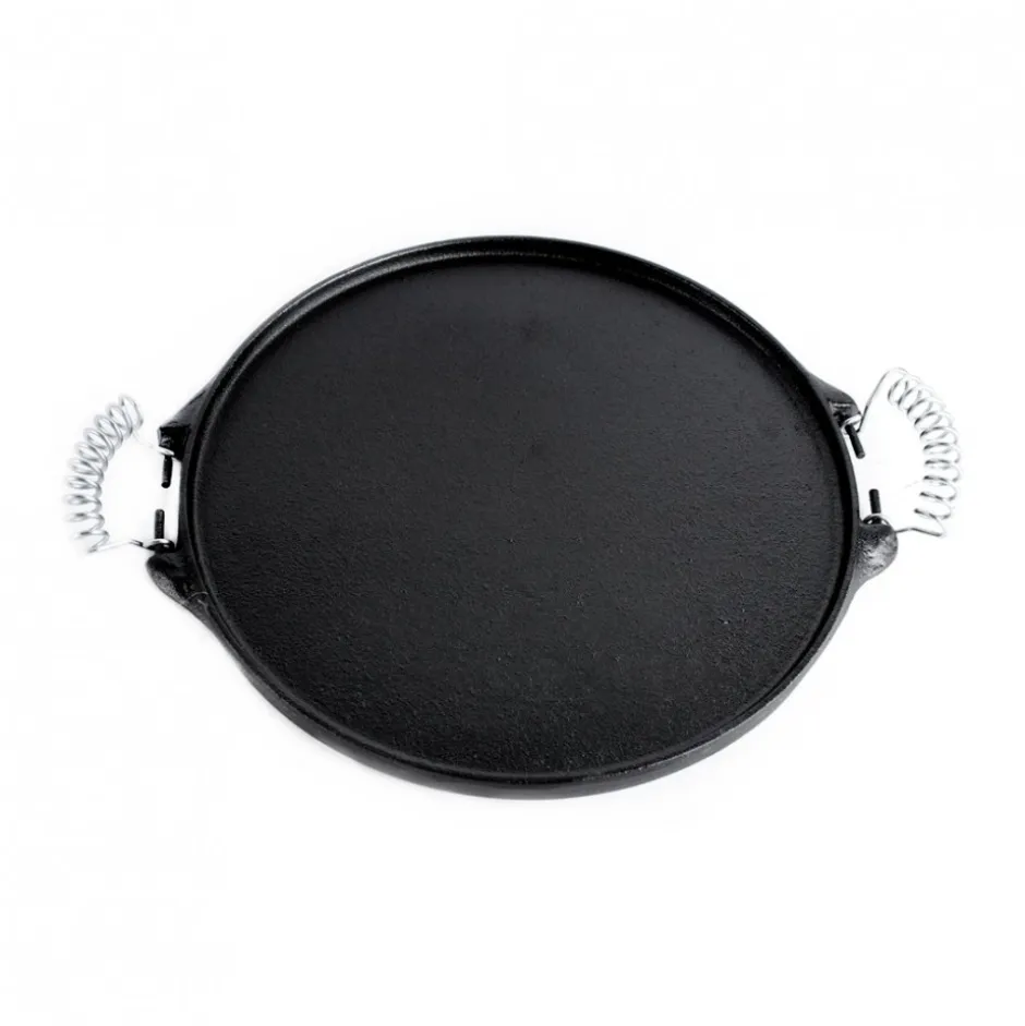 Plancha Fierro Redonda con Asas de Alambre 31cm Dussel