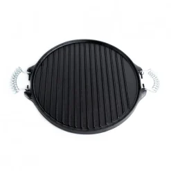 Plancha Fierro Redonda con Asas de Alambre 25cm Dussel