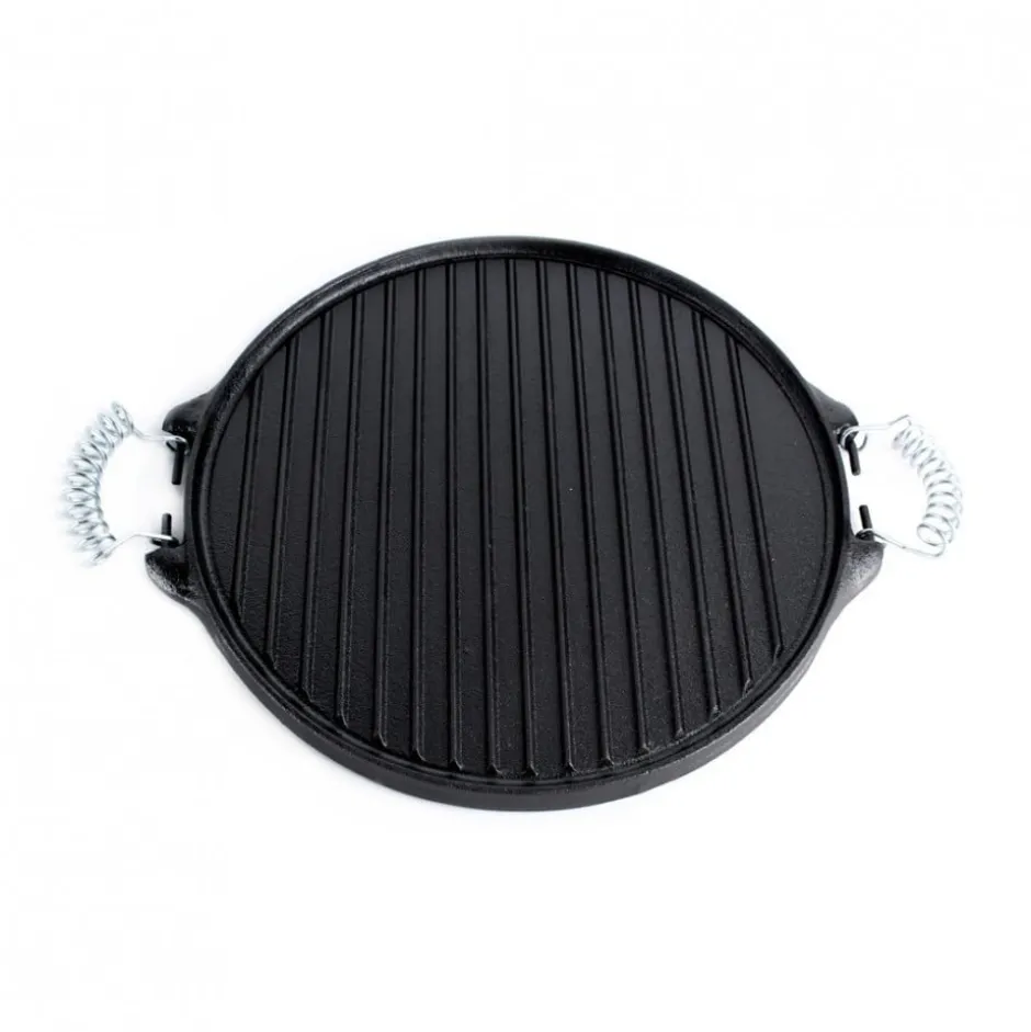 Plancha Fierro Redonda con Asas de Alambre 25cm Dussel