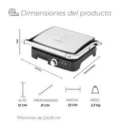 Plancha Panini Pro Max XL Kitchen-it
