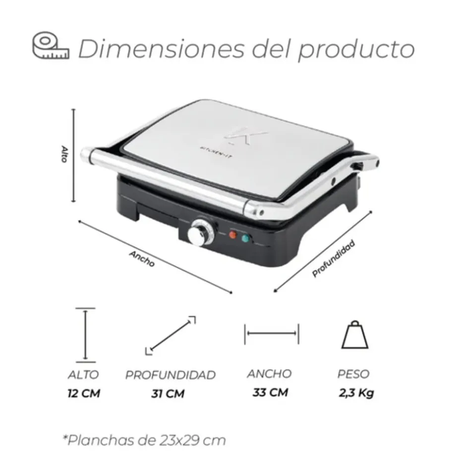 Plancha Panini Pro Max XL Kitchen-it