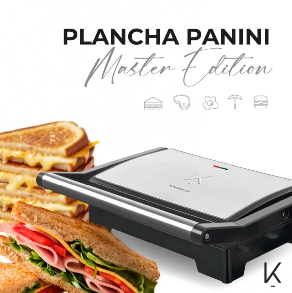 Plancha Sandwichera Panini Master Series Kitchen-it