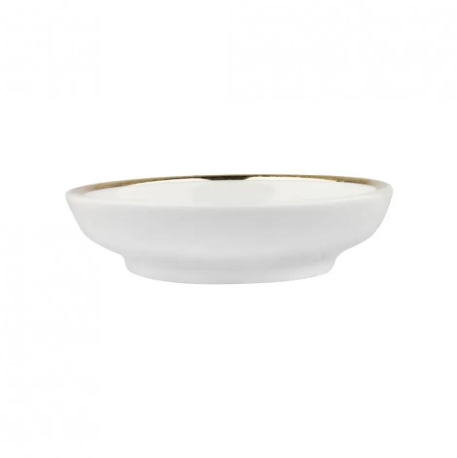 Platillo Mantequilla 8cm Filete Oro Limoges