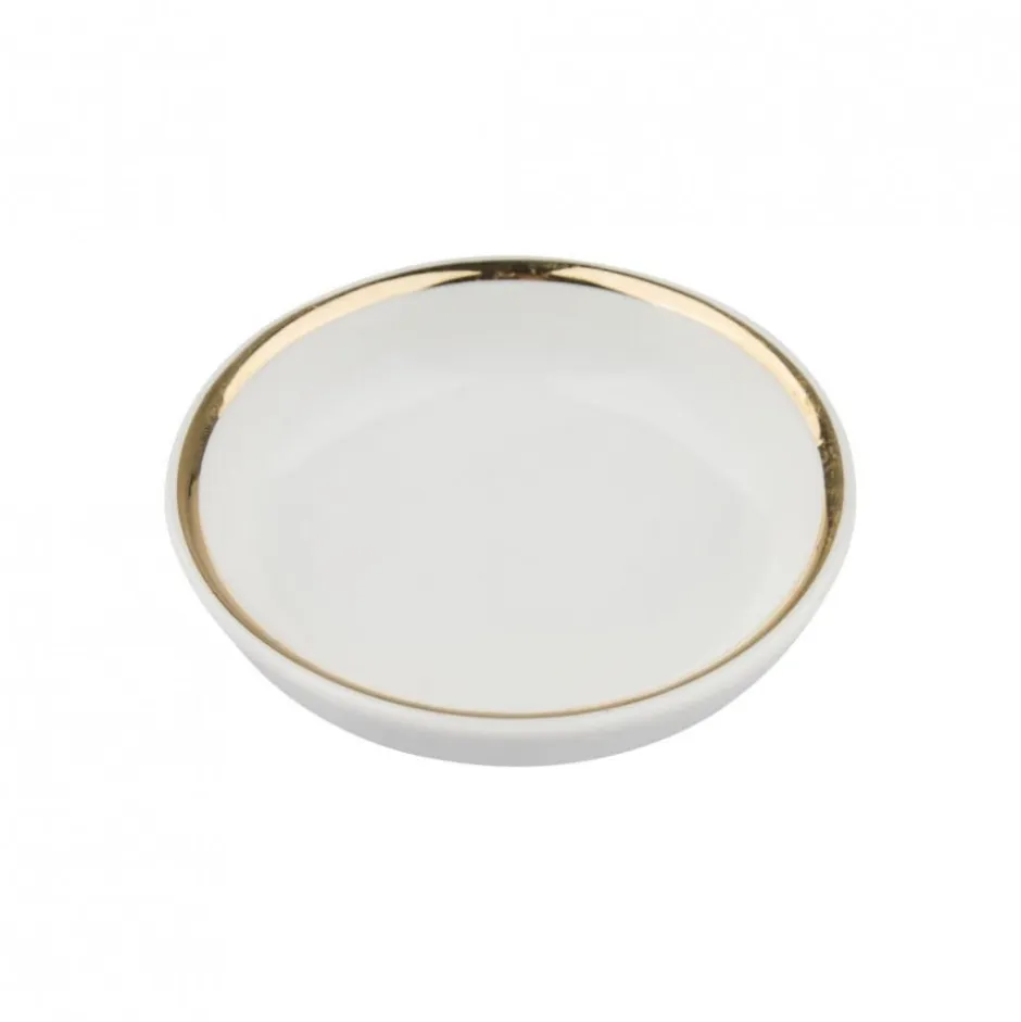 Platillo Mantequilla 8cm Filete Oro Limoges