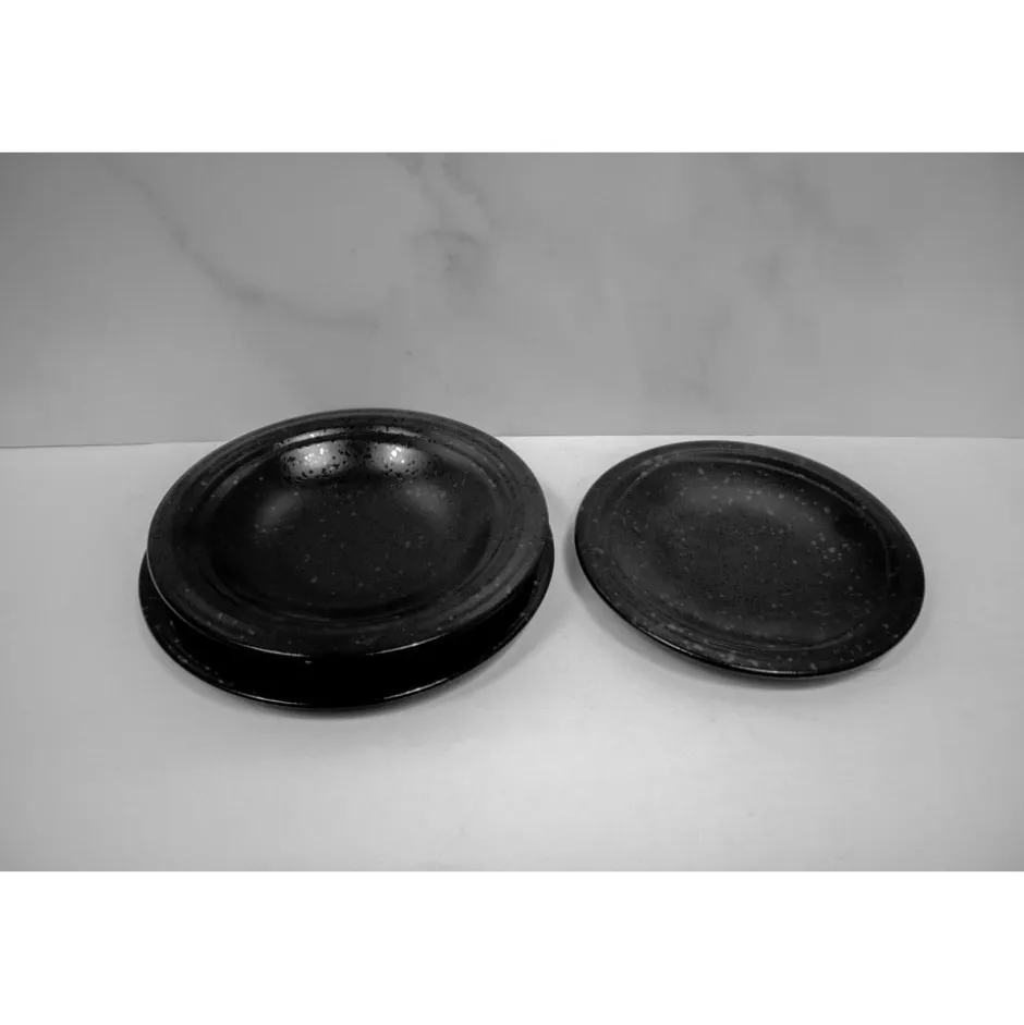 Plato Bajo 24cm Cinder Black Ariane