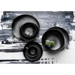 Plato Bajo 27cm Cinder Black Ariane