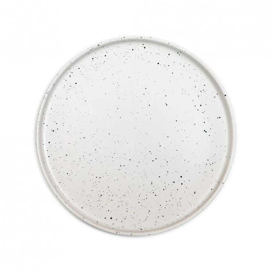 Plato Bajo 26cm White Dots Lugano