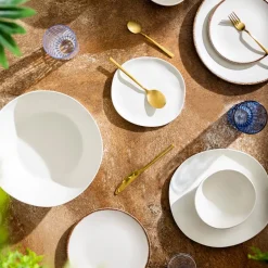 Plato Bajo Melamina Ivory 28cm Lugano