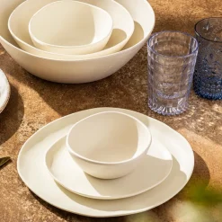 Plato Bajo Melamina Ivory 28cm Lugano