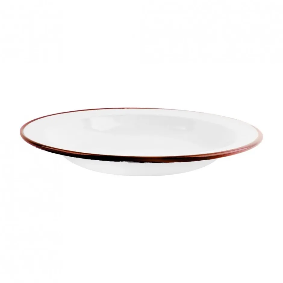 Plato Hondo Acero Esmaltado 24cm Bordeaux Ibili