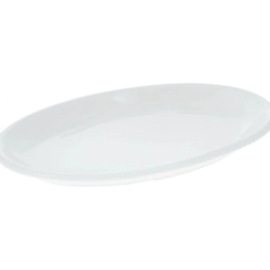 Plato Ovalado Melamina Blanco 30cm Efay