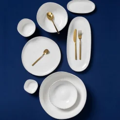Plato Ovalado 36x16cm White Sand Lugano