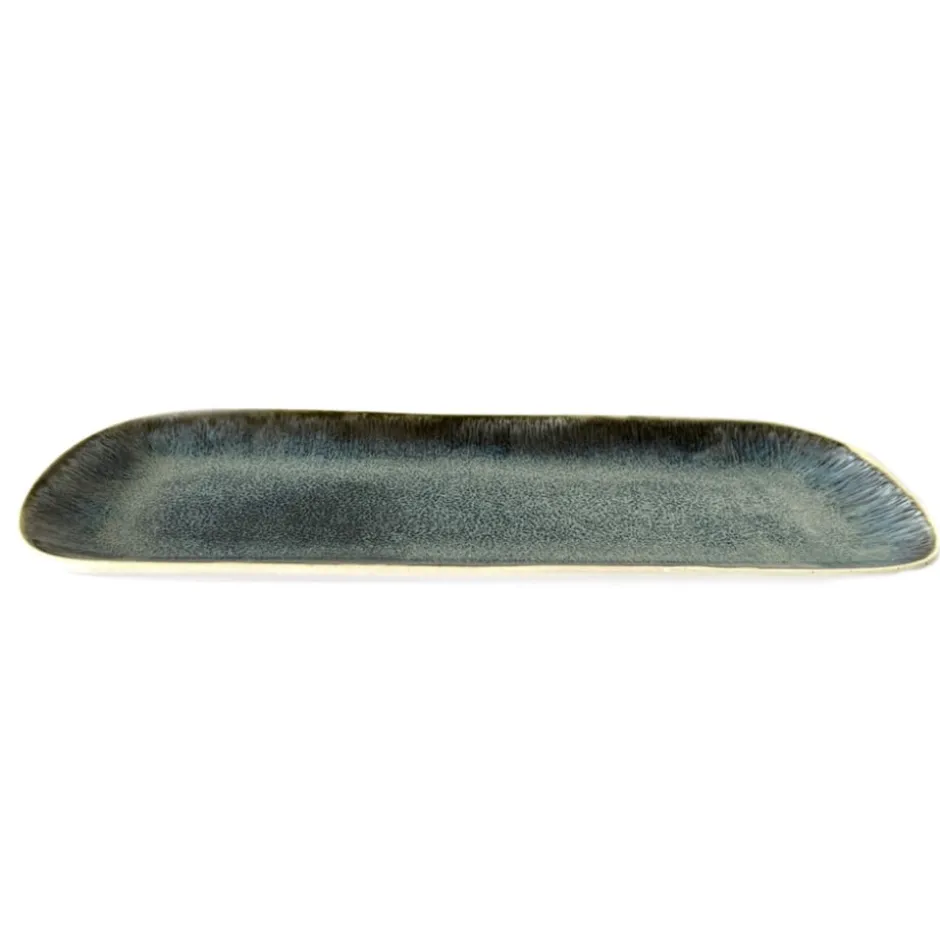 Plato Rectangular 31x11,5cm Azul Color Coast Lugano