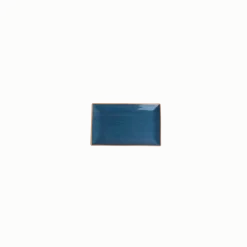 Plato Rectangular 21x13cm Azul Terra Ariane