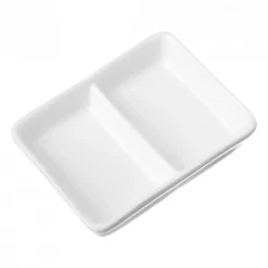 Pocillo Rectangular 10x7.5cm 2 Divisiones Contour Wolfen
