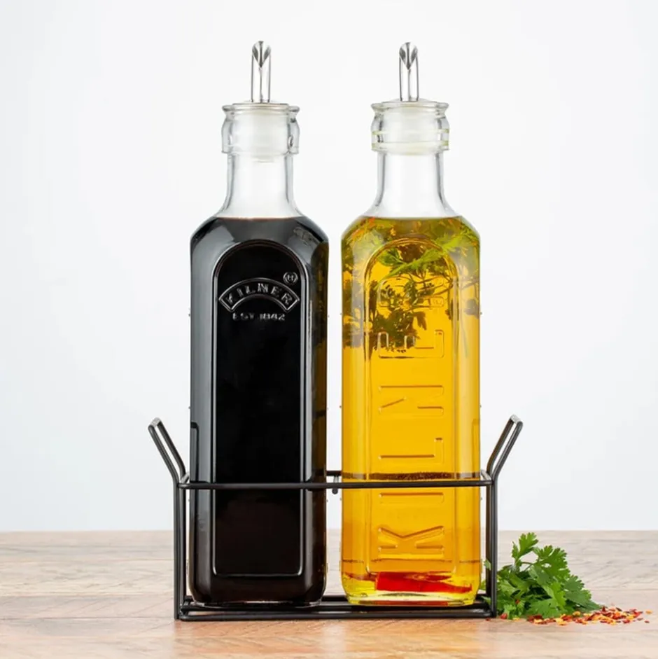 Set Alcuza 600 ml + Base Metálica Kilner
