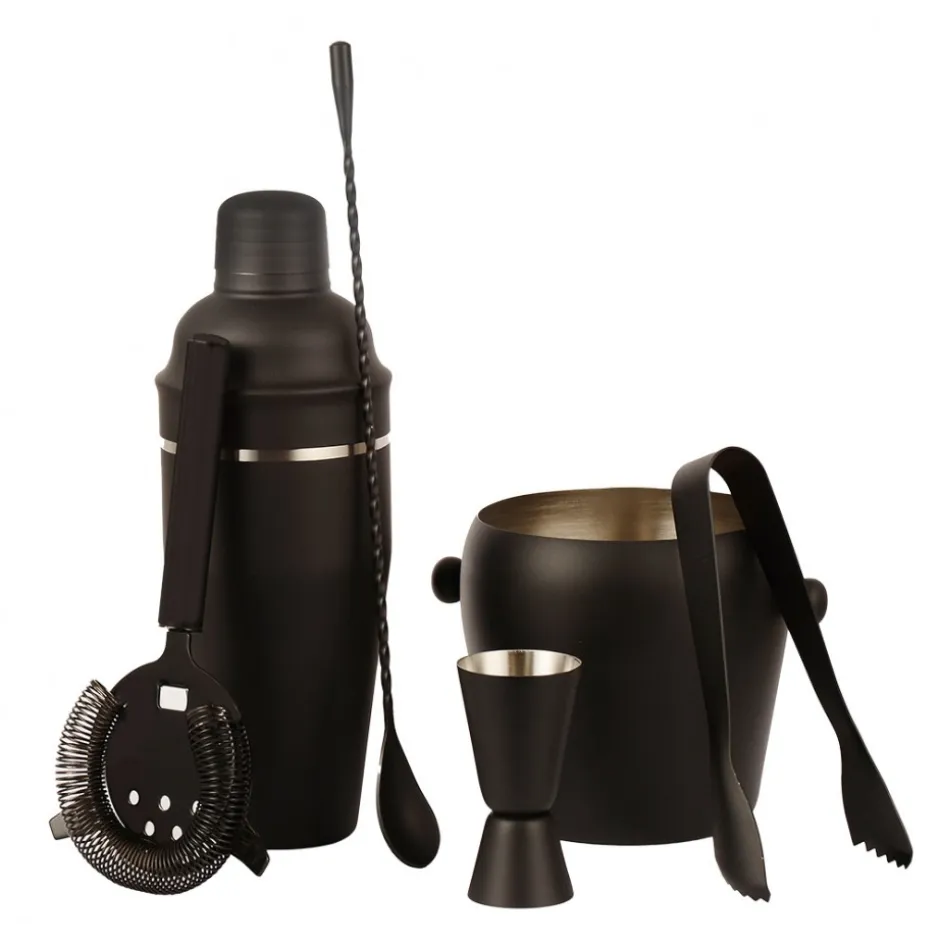 Set Bar 6pzs Negro Manhattan Ice Lugano