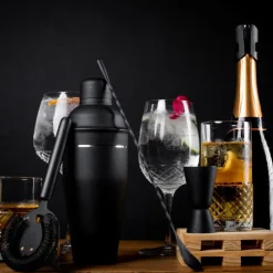 Set Bar 6pzs Negro Manhattan Pro Lugano