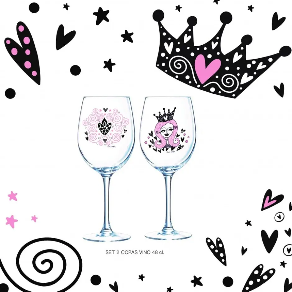 Set 2 Copas de Vino 480ml Isa Soler Lugano