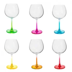Set 6 Copas Gin 600ml Tallo Color FTA