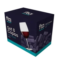 Set 6 Copas Vino 580ml Friends FTA