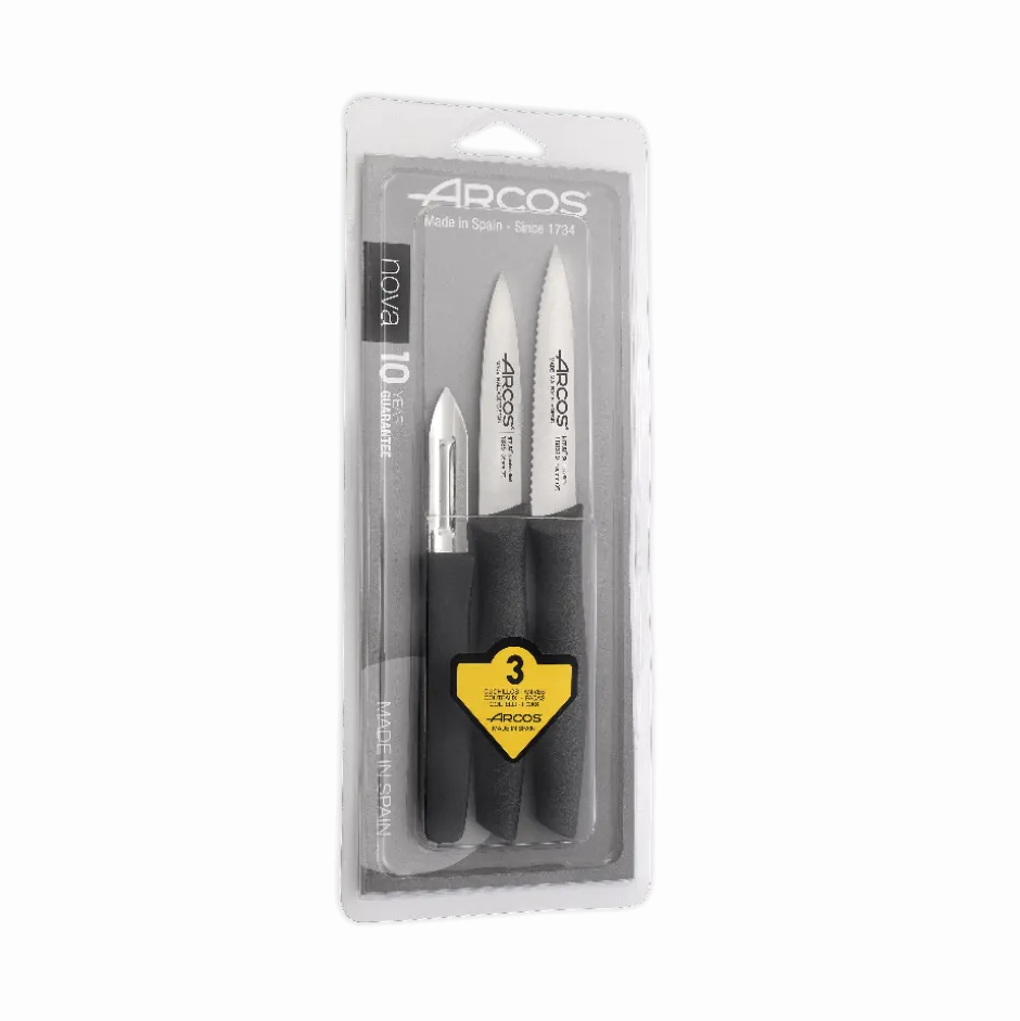 Set 3 Cuchillos Cocina 189700 Nova Arcos