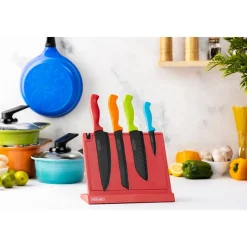 Set cuchillos 5 piezas natural Roichen