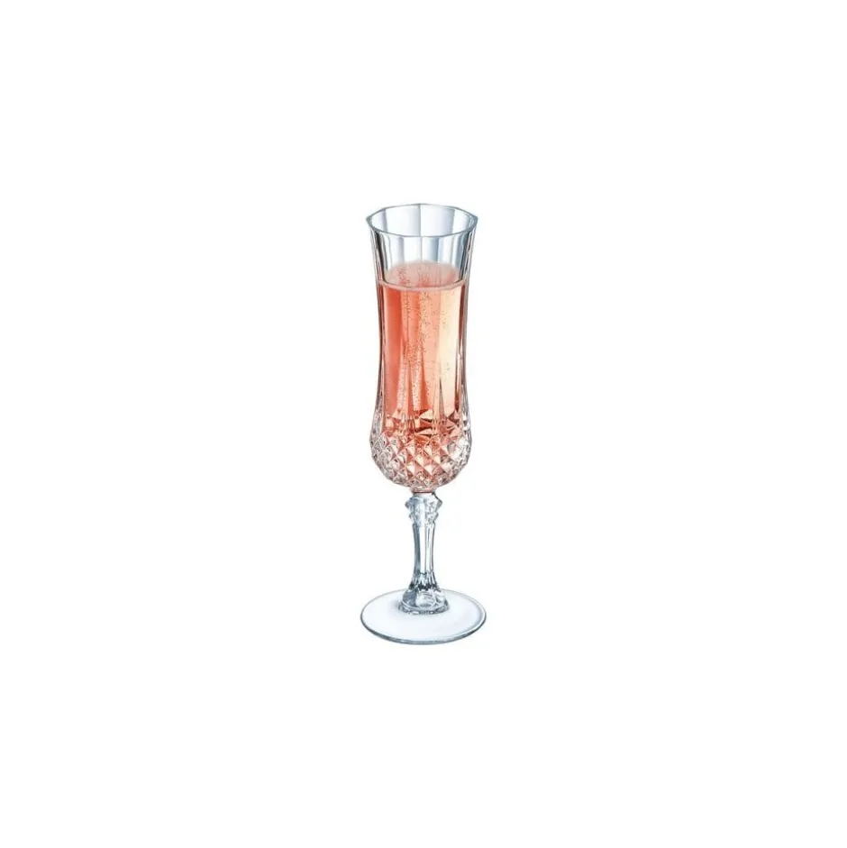 Set de 6 Copas Flauta 140ml Longchamp Cristal D´Arques