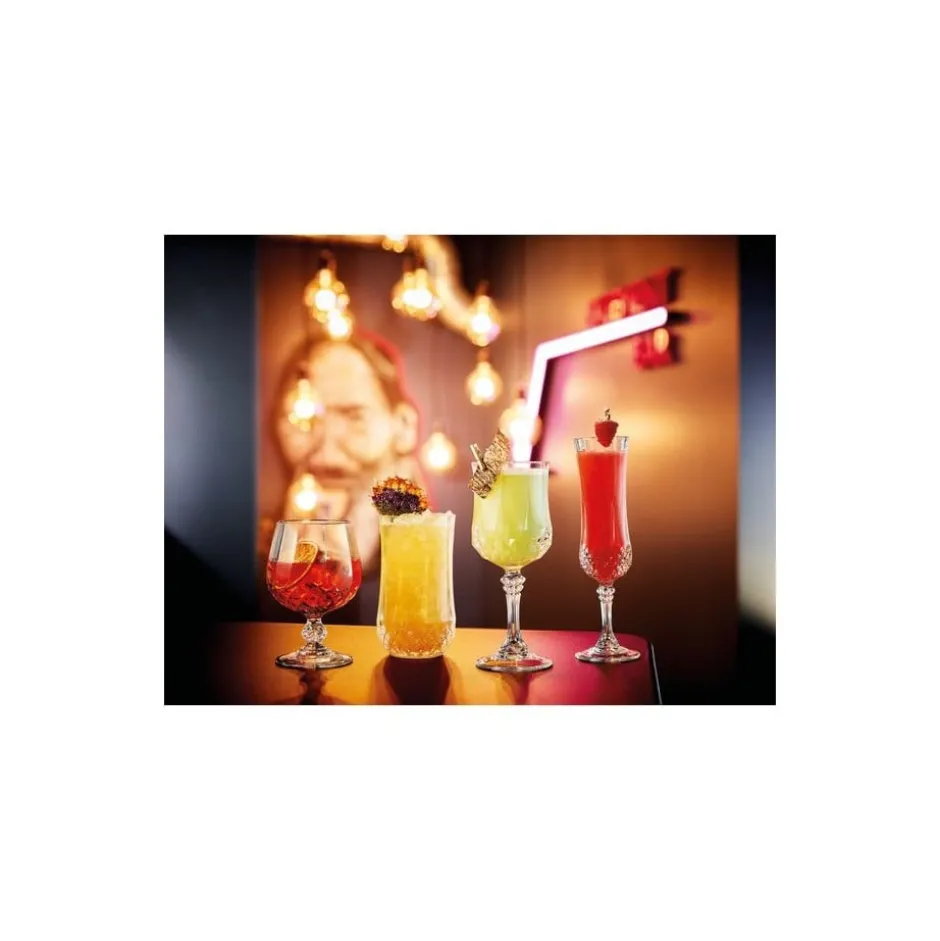 Set de 6 Copas Flauta 140ml Longchamp Cristal D´Arques