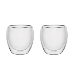 Set de 2 Tazas Doble Pared 80ml Borosilicato Bali Lugano