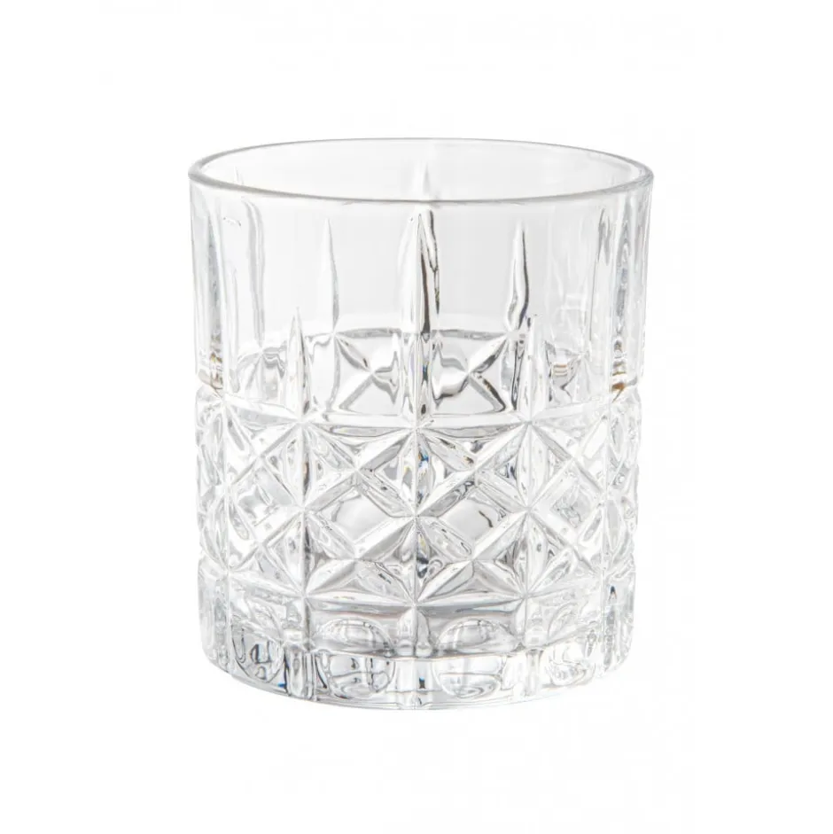 Set de 6 vasos bajo de vidrio Vintage Diamond 330ml
