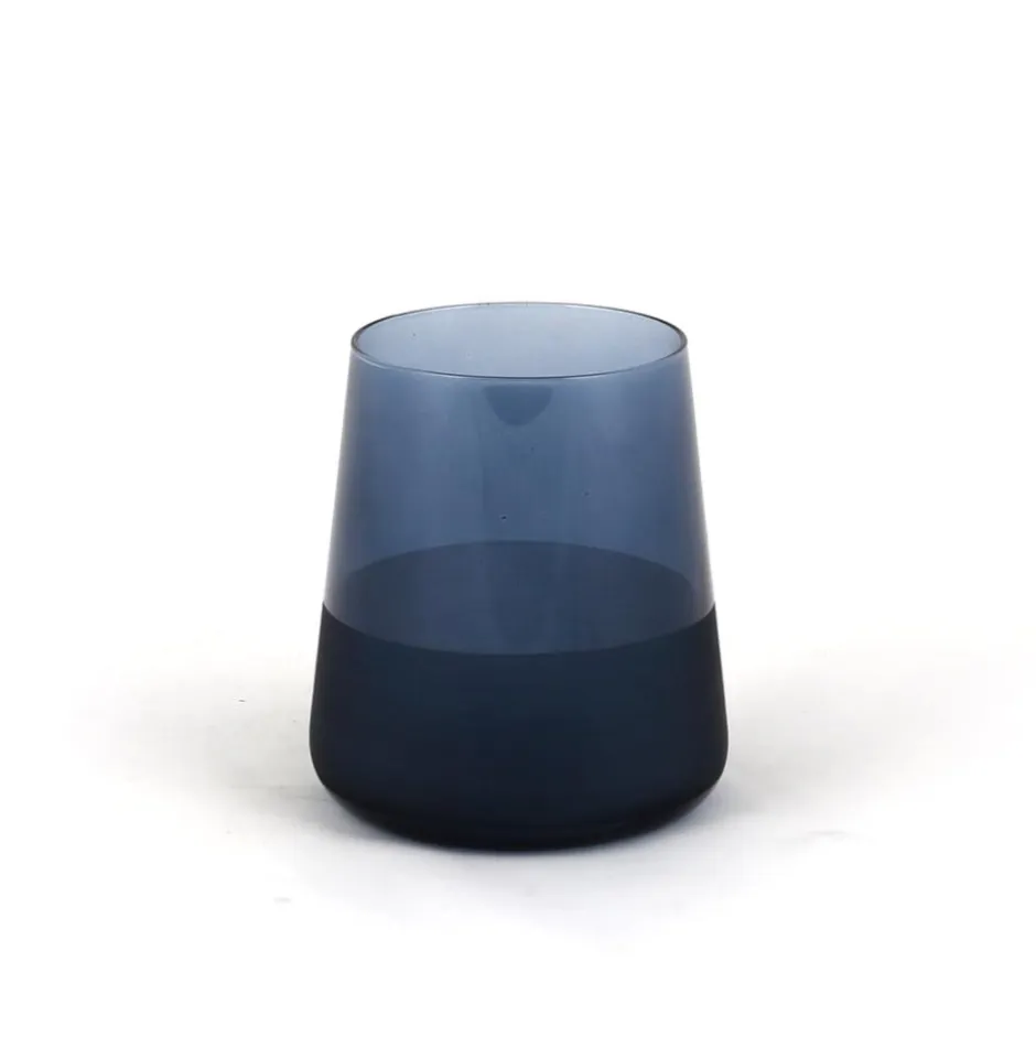 Set de 4 Vasos Bajos 420ml Azul Rakle