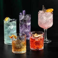 Set de 6 Vasos Bajos 340ml Lines Broadway Lugano