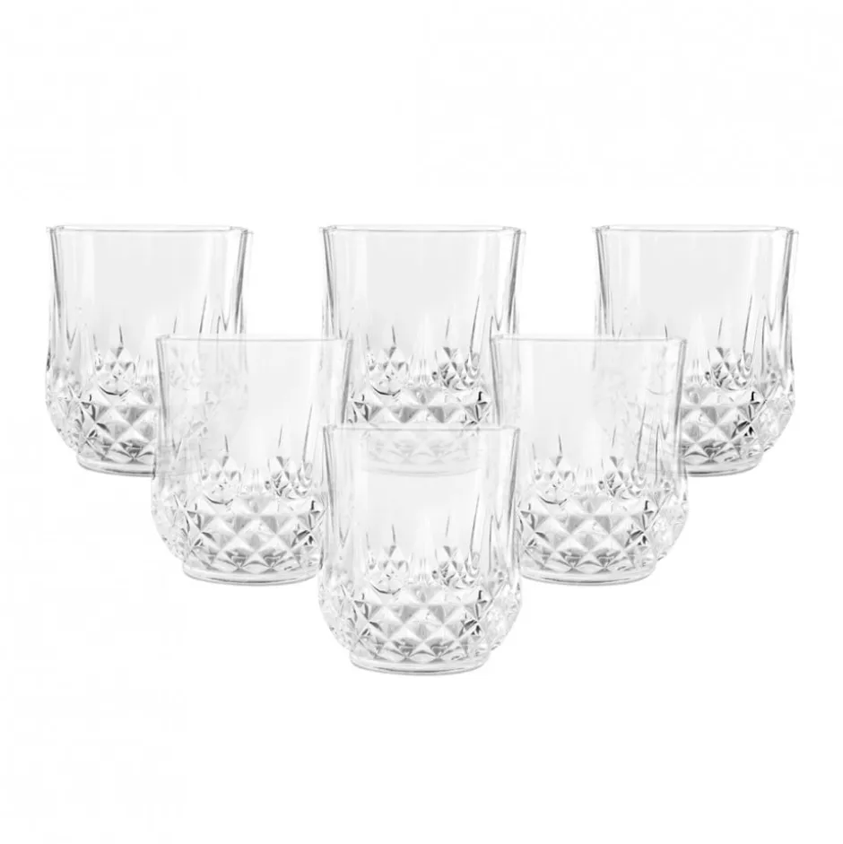 Set de 6 Vasos Whisky Bajo 320ml Longchamp Cristal D´Arques