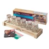 Set 6 Frascos Especias 70ml + Caja Madera Kilner