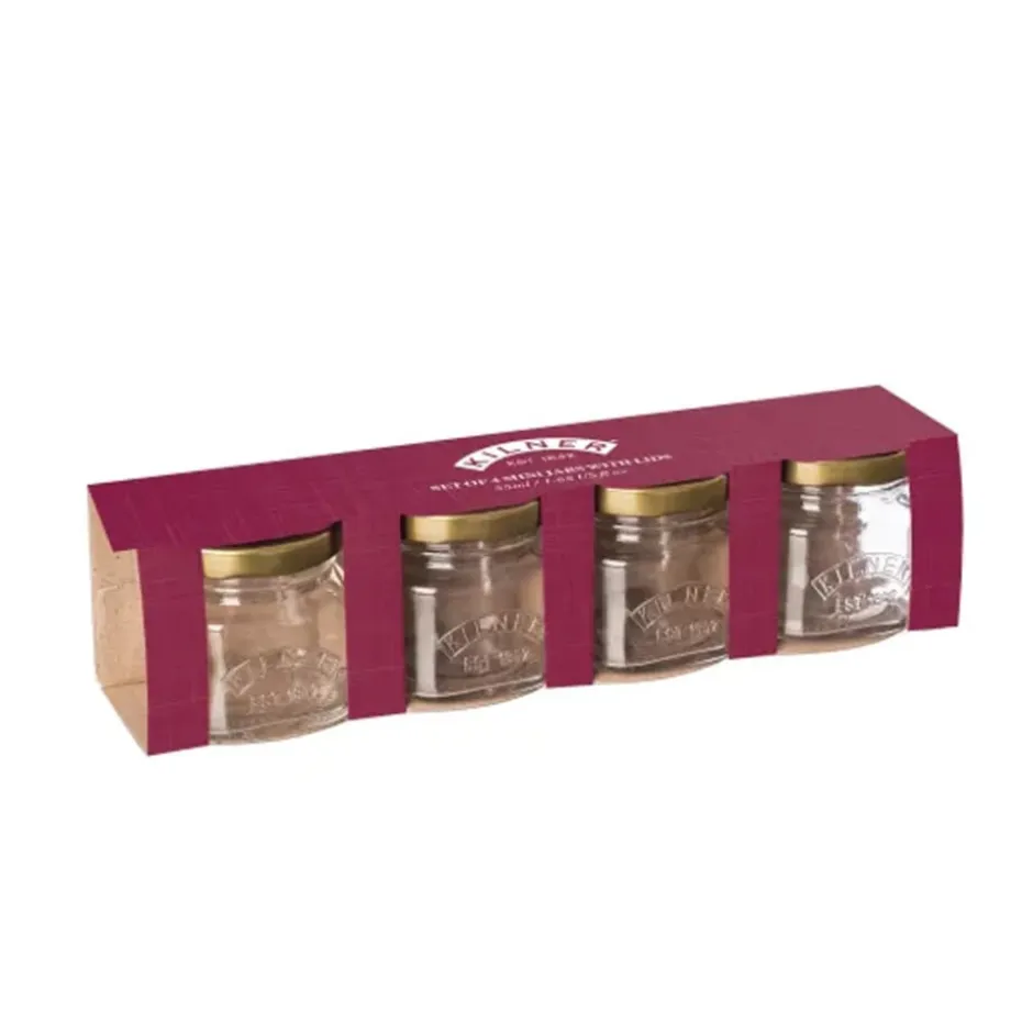 Set 4 Mini Frascos 55ml Kilner
