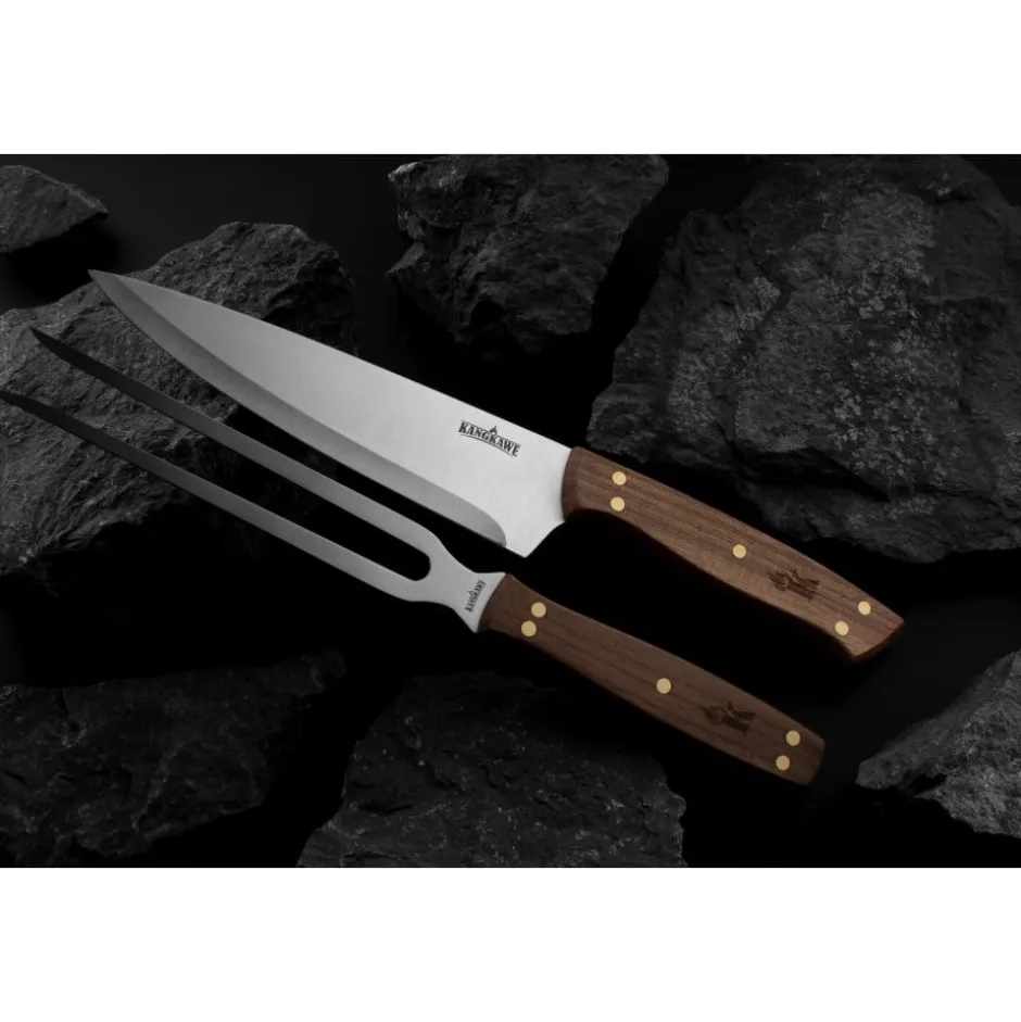 Set 2 Pc Tenedor Cuchillo Parrillero Kangkawe