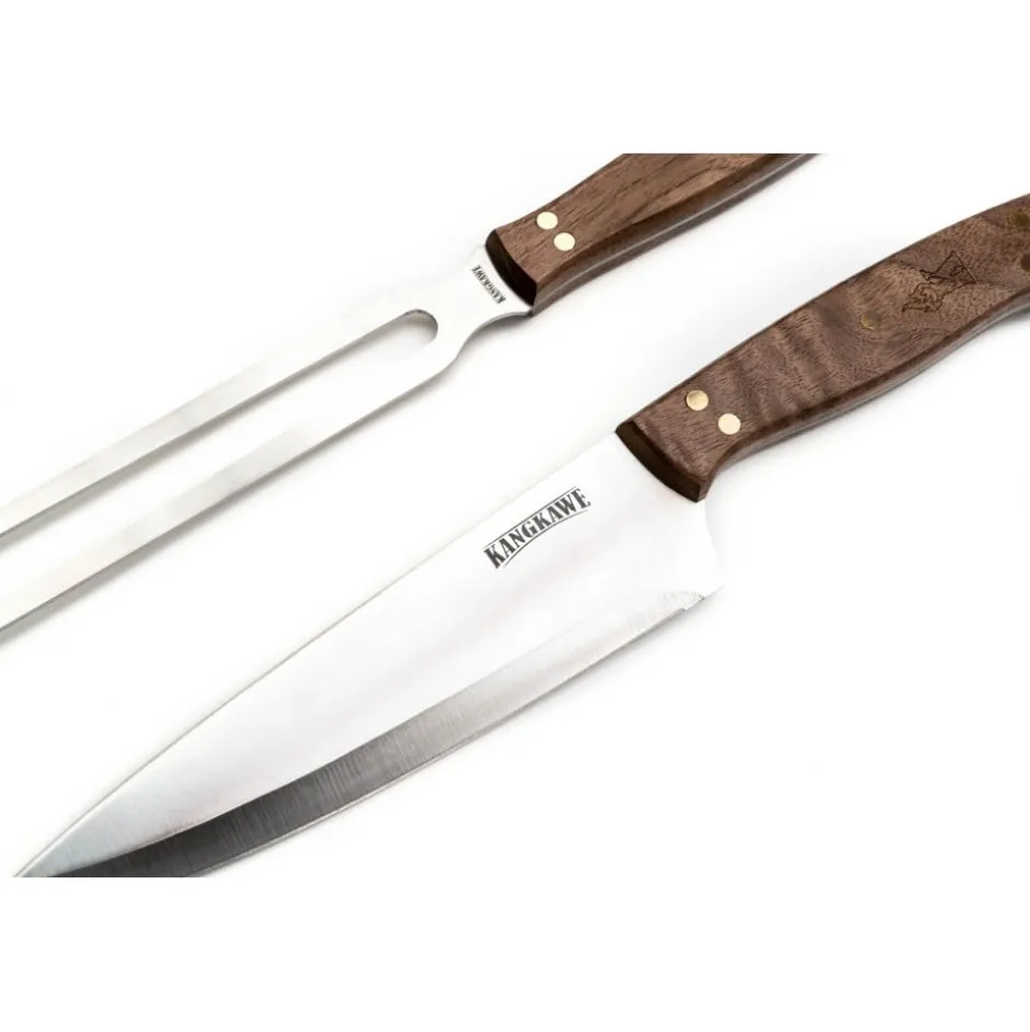 Set 2 Pc Tenedor Cuchillo Parrillero Kangkawe