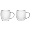 Set 2 Pzs Tazas Doble Pared 220ml Borosilicato Viena Lugano
