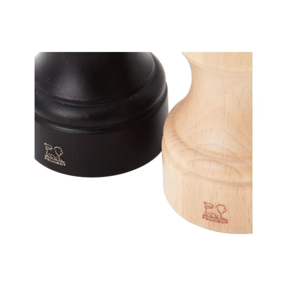 Set Salero Pimentero Bistro Chocolate Natural 10cm 2/22594 Peugeot