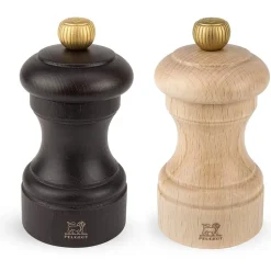 Set Salero Pimentero Bistro Chocolate Natural 10cm 2/22594 Peugeot