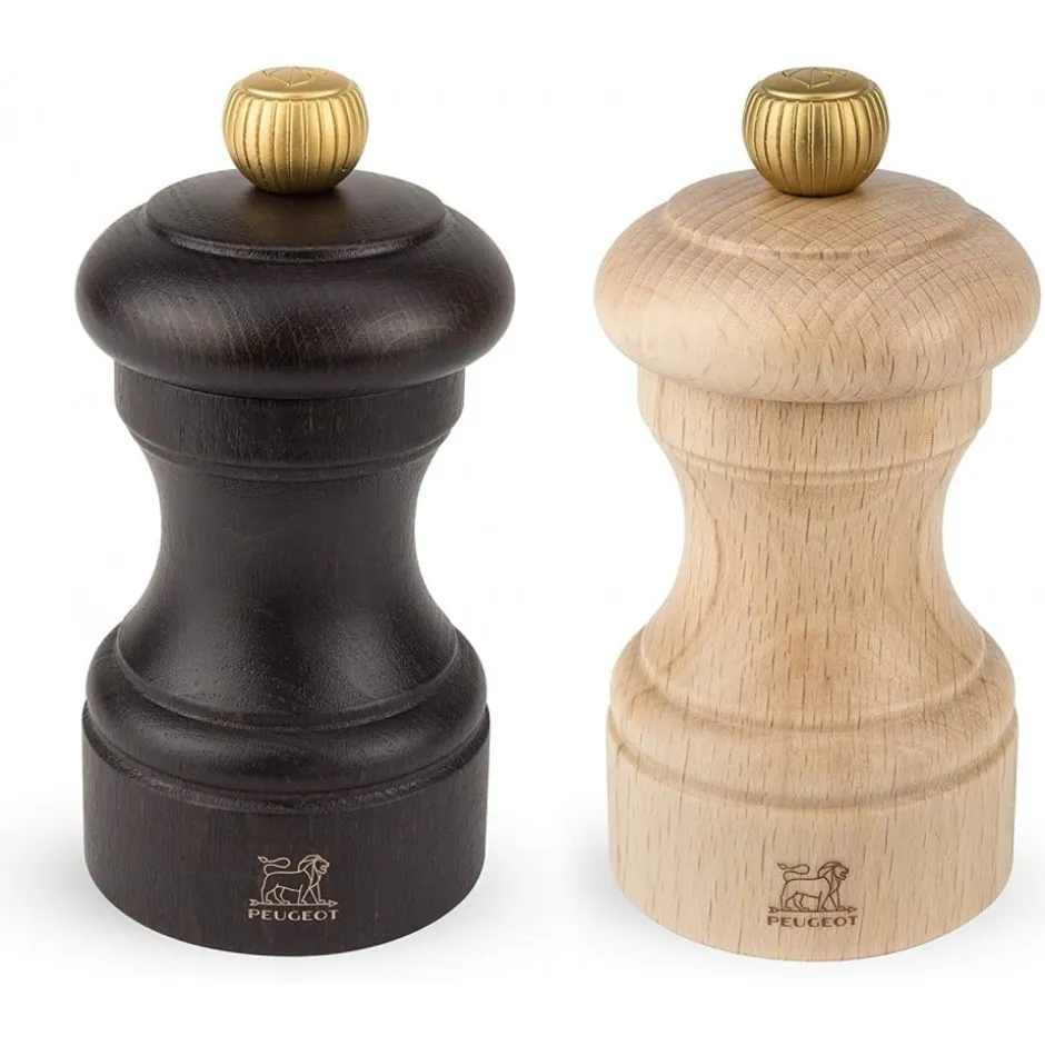 Set Salero Pimentero Bistro Chocolate Natural 10cm 2/22594 Peugeot